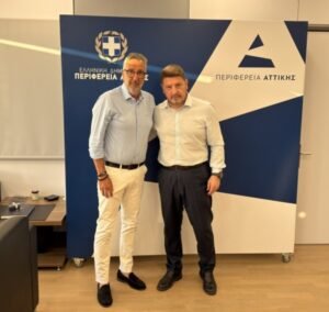 Ο Περιφερειάρχης Αττικής Νίκος Χαρδαλιάς υπογράφει τις συμβάσεις για τα αντιπλημμυρικά έργα στον Άγιο Δημήτριο