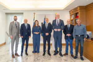 Συνάντηση της Σοφίας Ζαχαράκη με τον Σέρβο υπουργό Αθλητισμού Zoran Gajić