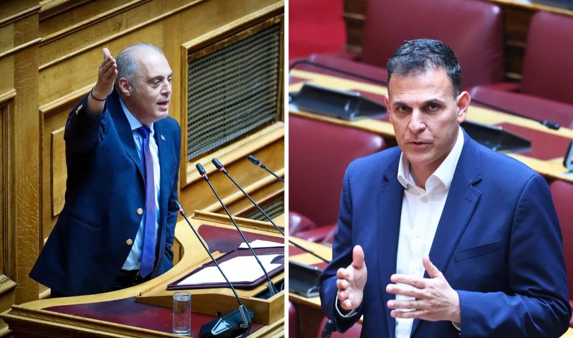 Ο Κυριάκος Βελόπουλος και ο Γιώργος Καραμέρος στο επίκεντρο πολιτικής αντιπαράθεσης με φόντο τη μάχη επιρροής στο Μενίδι.