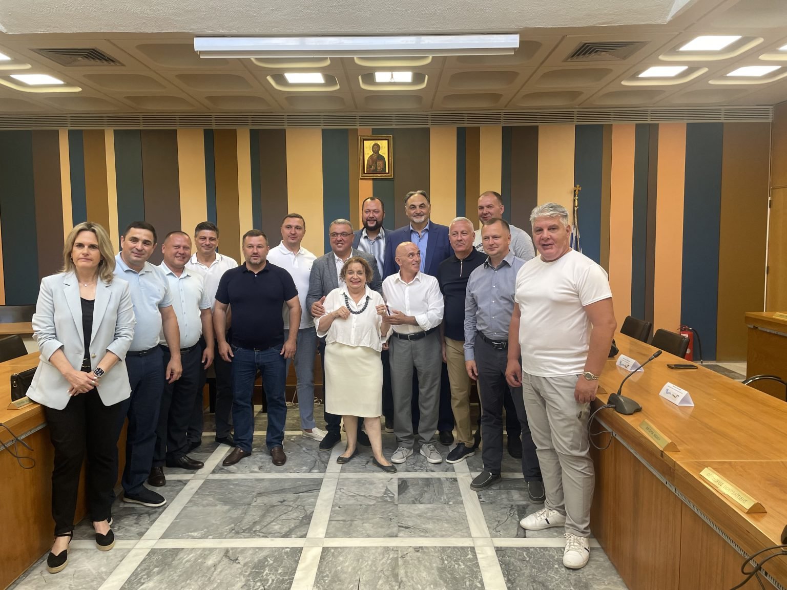 Αντιπροσωπεία Ουκρανών δημάρχων στο Δημαρχείο Παπάγου-Χολαργού