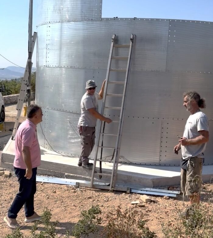 Δεξαμενή πυροπροστασίας 100.000 λίτρων στον Λόφο Παλλήνης