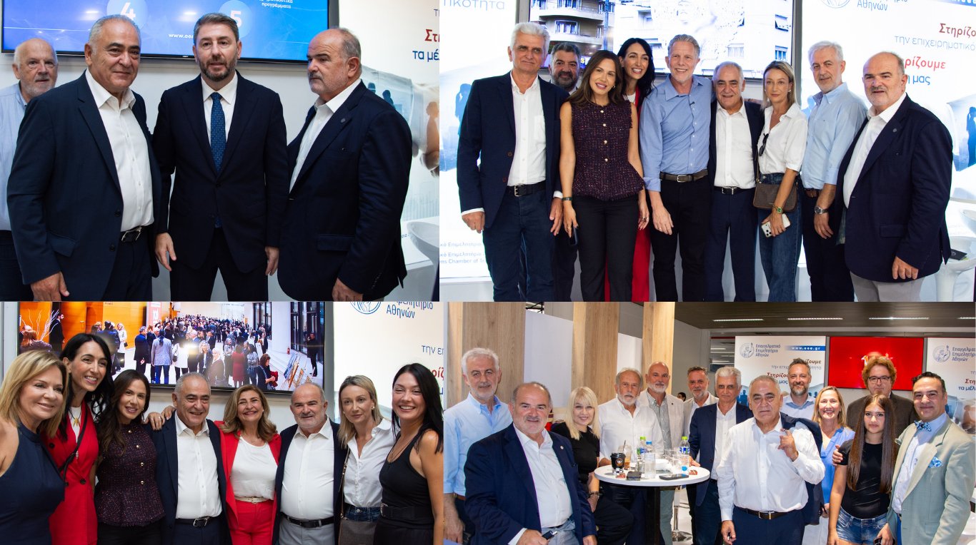 Νίκος Ανδρουλάκης στο περίπτερο του ΕΕΑ στη ΔΕΘ