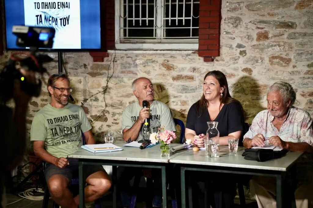 Ζωή Κωνσταντοπούλου στο πλευρό των κατοίκων του Πηλίου για το νερό