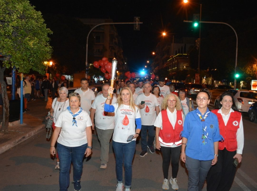 Η «Φλόγα της Αιμοδοσίας» στην Καλλιθέα με συμμετοχή πολιτών και φορέων