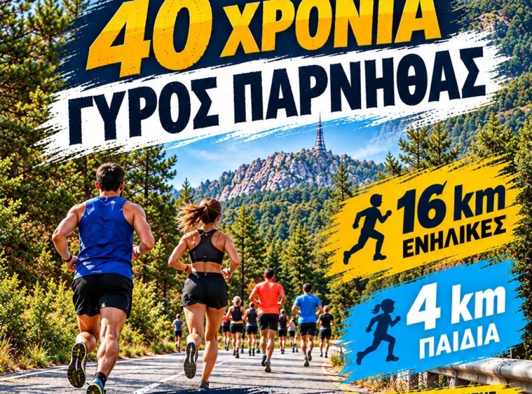 Κυκλοφοριακές ρυθμίσεις στην Πάρνηθα λόγω της διεξαγωγής του αγώνα δρόμου σε άσφαλτο «40 Χρόνια Γύρος Πάρνηθας»