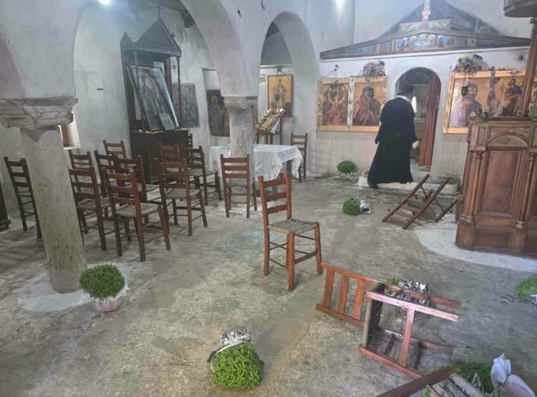 Βανδαλισμός στο εκκλησάκι της Μεταμόρφωσης του Σωτήρος