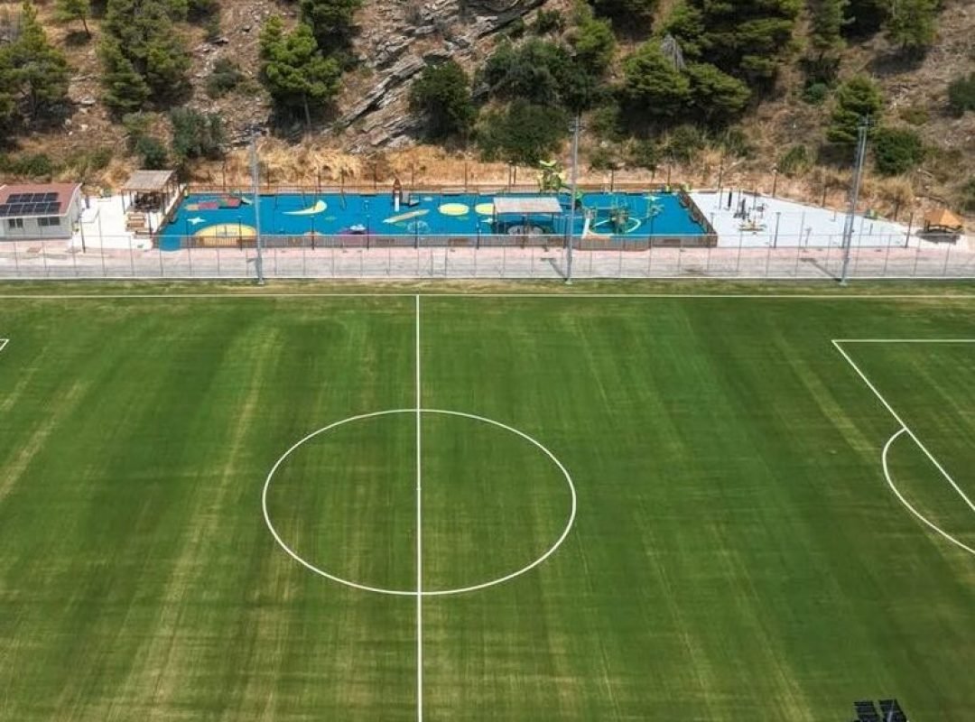 Πάρκο Θάλωσσι στη Νέα Πεντέλη κατά τη φάση ολοκλήρωσης των εργασιών