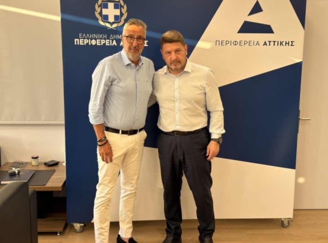 Ο Περιφερειάρχης Αττικής Νίκος Χαρδαλιάς υπογράφει τις συμβάσεις για τα αντιπλημμυρικά έργα στον Άγιο Δημήτριο