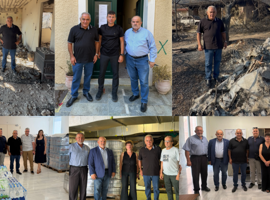 Επαγγελματικό Επιμελητήριο Αθηνών παράδοση εμφιαλωμένου νερού στη Μάνδρα