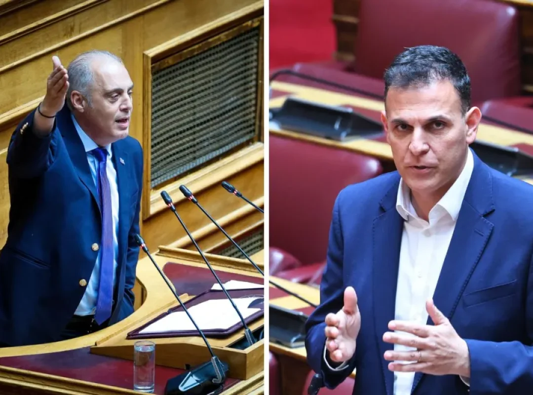 Ο Κυριάκος Βελόπουλος και ο Γιώργος Καραμέρος στο επίκεντρο πολιτικής αντιπαράθεσης με φόντο τη μάχη επιρροής στο Μενίδι.