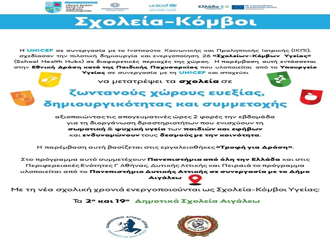 Σχολεία-Κόμβοι-ΠΑΔΑ-Δ.ΑΙΓΑΛΕΩ